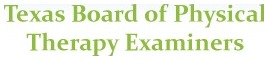 Approved by the Texas Board of Physical Therapy Examiners